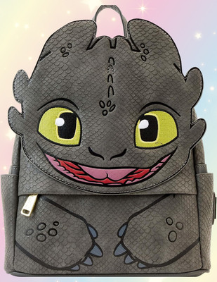 Loungefly Dreamworks How to Train Your Dragon Toothless Cosplay Mini Backpack