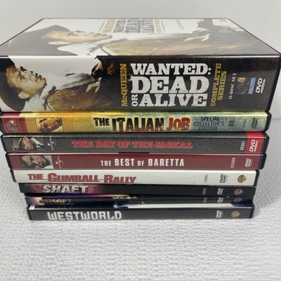 Crime Action DVD Lot 7 Wanted Dead or Alive Complete Series Baretta Shaft Jackal