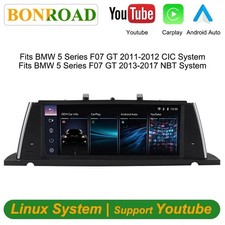 CarPlay Android Auto Screen Stereo 12.3'' For BMW 5 Series GT F07 NBT 2013-2017