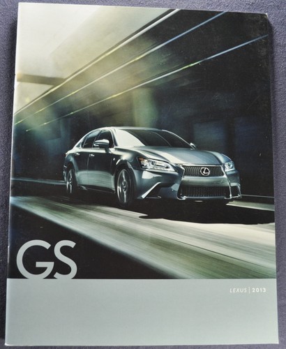 2013 Lexus GS Catalog Brochure 350 450h Sedan Excellent Original 13