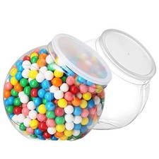 Plastic Candy Jars With Lids For Candy Buffet 2pack 96 Oz Clear Cookie Jars For