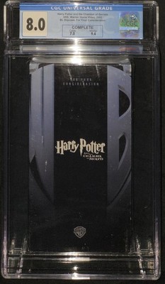 Harry Potter Chamber of Secrets Promo VHS Tape CIB Complete CGC 8.0 Graded