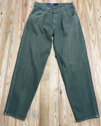 VTG Levi’s SilverTab Baggy Jeans Green 38x32 Purple Label Skater 90s USA