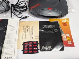 Atari Jaguar System Console Complete in Box 64 Bit W/Cybermorph Game, Manuals