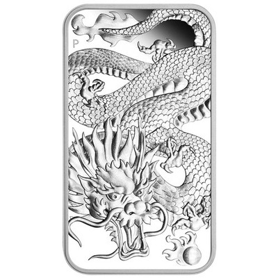 2022 $1 Perth Mint Dragon 1oz Silver Proof Rectangular Coin | eBay