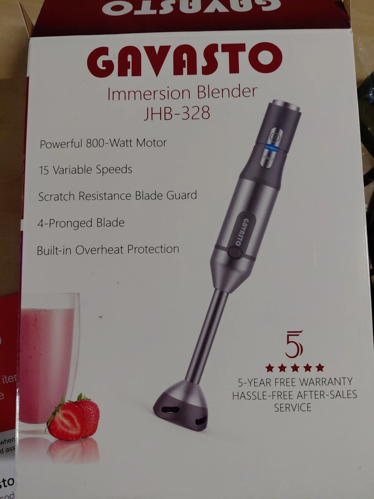 Gavasto Immersion Blender ~ JHB-328 ~ 800 Watts ~ Open Box
Opens in a new window or tab