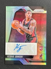 Keshad Johnson 2024-25 Panini Prizm Signatures Silver Prizm RC Auto #RSI-KJH