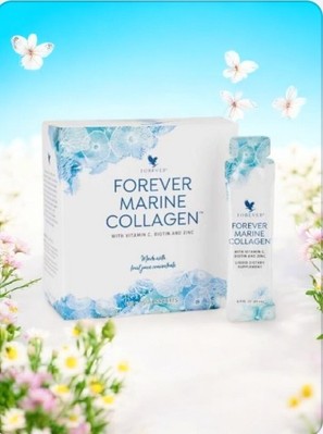 FOREVER MARINE COLLAGEN 30x15ml Collagen Type 1, 2 Und 4 Biss 10. Halal	& Kosher