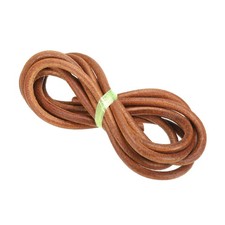 Cavo in pelle intrecciato tondo 6 mm per gioielli artigianali, marrone (3 iarde)