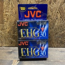 New JVC Compact VHS C Blank Camcorder Tape - 2 NEW Sealed 90 Minutes TC-30 EHG