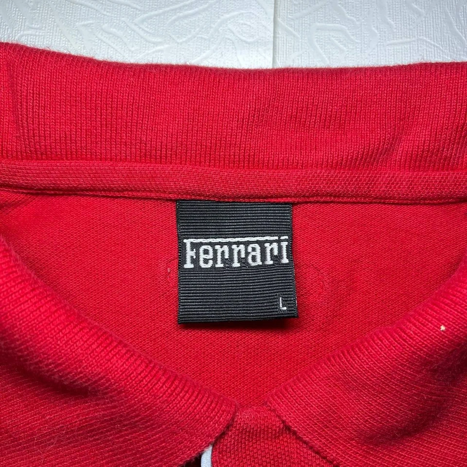 Ferrari 2002 молнии футболка поло гонки cheer keef винтажный размер L - Изображение 4 из 4