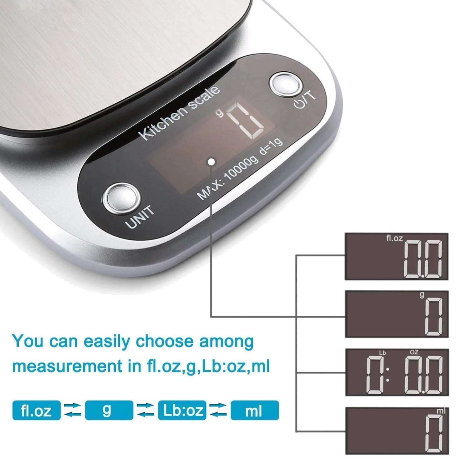 Durable Waterproof Digital Food Scale - Ideal for Cooking, Baking, & Crafting