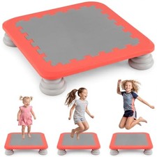 HONEY JOY Mini Trampoline for Kids, 65 cm Trampoline Bouncing Board with 4 Remov