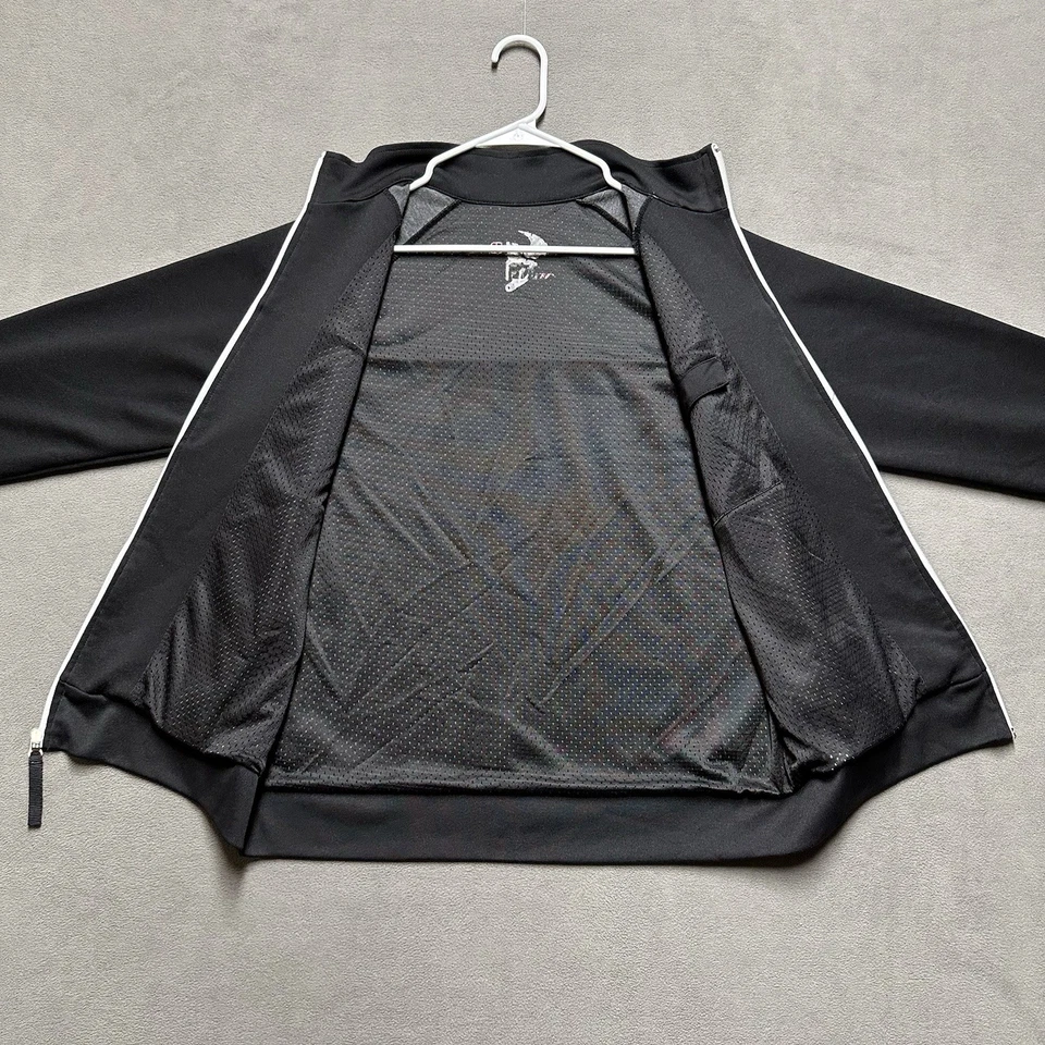 Thor Motorcross Jacket Mens Medium Black Graphic Logo Rider Full Zip Lightweight - Image 3 of 4