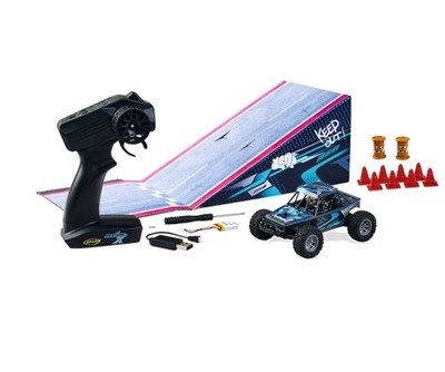 Carson 500404322 1:32 Deemon X 100% RTR Buggy RC Mini mit Schanze RC-Flitzer