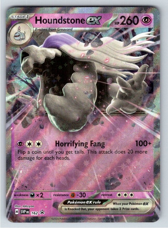 HOUNDSTONE EX 162 HOLO SCARLET & VIOLET PROMO POKEMON NM