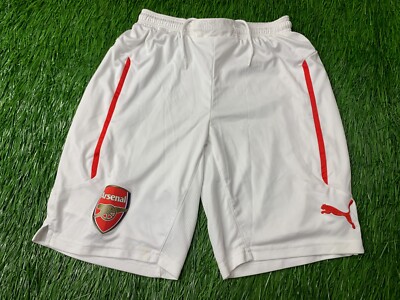 ARSENAL LONDON ENGLAND 2014/2015 FOOTBALL SHORTS HOME PUMA ORIGINAL SIZE S SMALL