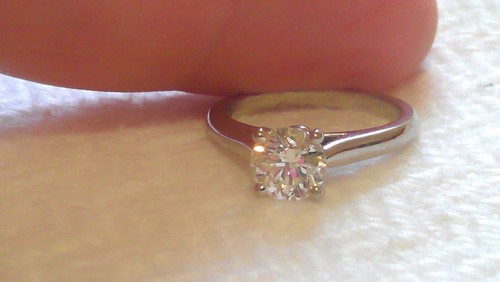 100% Authentic Cartier Platinum .73 Carat Diamond Engagement Ring - Picture 2 of 11