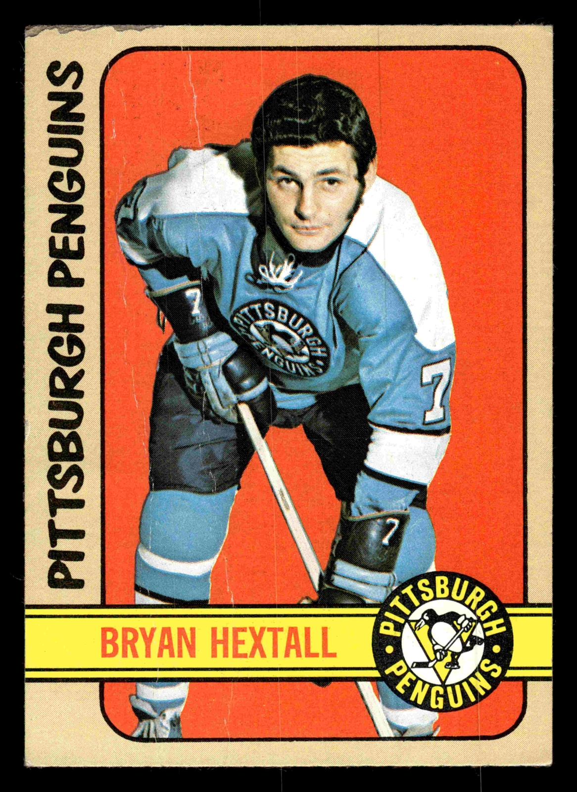 1972-73 Topps #157 Bryan Hextall - Pittsburgh Penguins (Low Grade)
