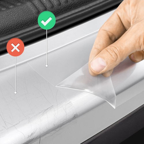 Lámina protectora de borde de carga para Mercedes Benz GLC 2 (II) X254 transparente brillante - Imagen 5 de 6