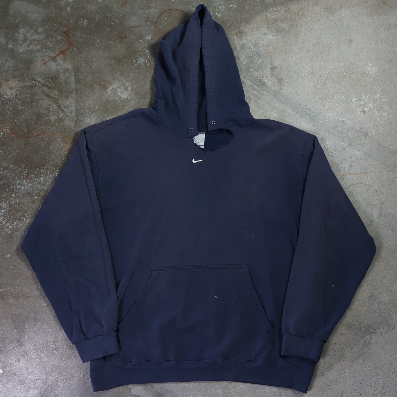 00'S Nike Sweat Pullover Hoodie Men's Size L cotton navy blue type Vintage Second Hand