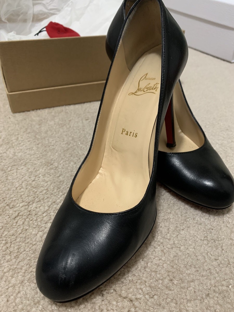 CHRISTIAN LOUBOUTIN - Simple Pump 100 - Size 38.5 - Black CHRISTIAN LOUBOUTIN - Simple Pump 100 - Size 38.5 - Black