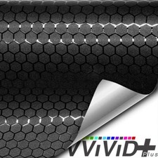 VViViD HONEYCOMB BLACK (MEDIUM) AUTOMOTIVE VINYL WRAP / NEXT DAY DELIVERY