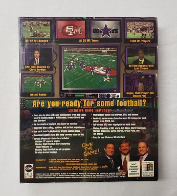 NEW Sealed ABC Sports Presents MONDAY NIGHT FOOTBALL PC CD