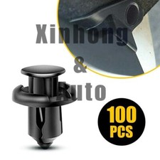 for Audi US 100Pcs Bumper Clips 10mm Hood Fender Push Rivets Retainer Fasteners