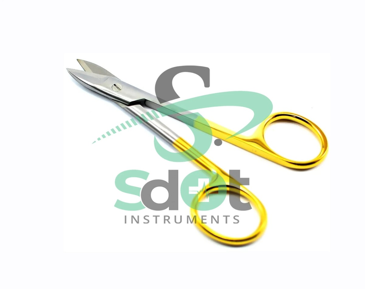 5x Beebee Crown Scissors Curved 4 1/8in TC Micro Crowns Shears By