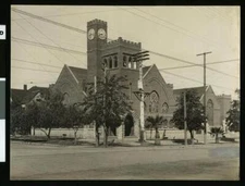 The Congregational Church In Redlands 1900 California - Old Photo