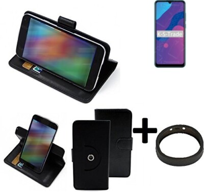 360° Schutz Hülle für Huawei Honor 9A + Bumper Wallet Case Universal schwarz 