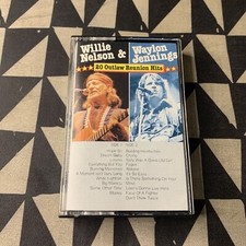 Willie Nelson  Waylon Jennings - 20 Outlaw Reunion Hits - cassette tape