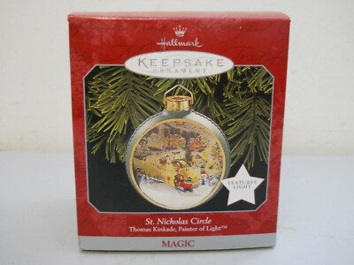 Hallmark Keepsake 1997 St Nicholas Circle Thomas Kinkade Magic