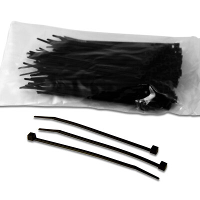 High-Quality 2,5 x 98 mm Profi Kabelbinder, Farbe schwarz, 100 | 200 | 500 Stück