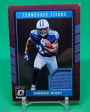 2016 Panini Donruss Optic Pink Derrick Henry DRT-DH Player Worn Material Titans