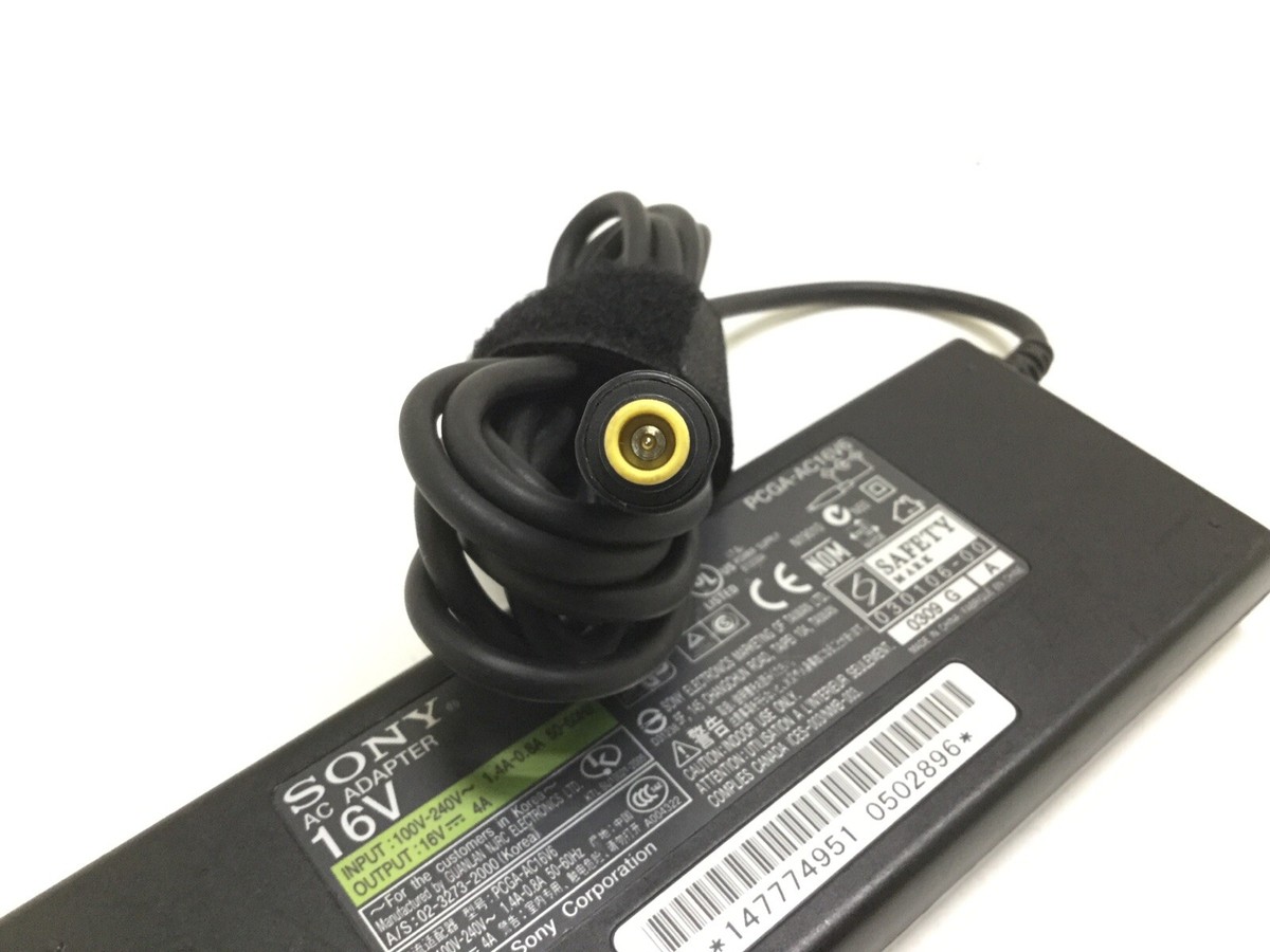 Genuine Sony AC Adapter 65W 16V 4A PCGA-AC16V6 VGN-S360P PCG-V505