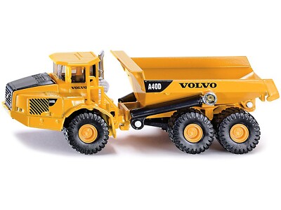 VOLVO A40D DUMP TRUCK YELLOW 1/87 (HO) DIECAST MODEL BY SIKU 1877