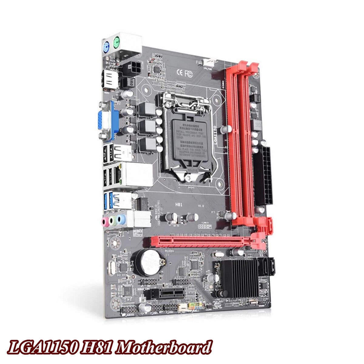 H81 Motherboard w/Dual Channel DDR3 For Intel i5/i7/Celeron
