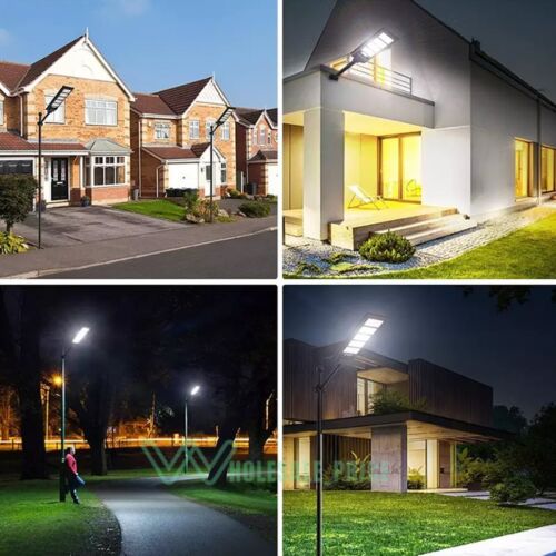 9900000000LM Luz Led Solar Lampara Exterior Luces Focos Solares De Calle Sensor - Picture 14 of 17