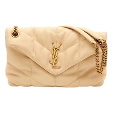Saint Laurent Lou Puffer Shoulder Bag In Quilted Leather Nwt
