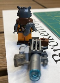 LEGO Marvel Super Heroes Guardians of the Galaxy Rocket Raccoon Minifigure w/Gun