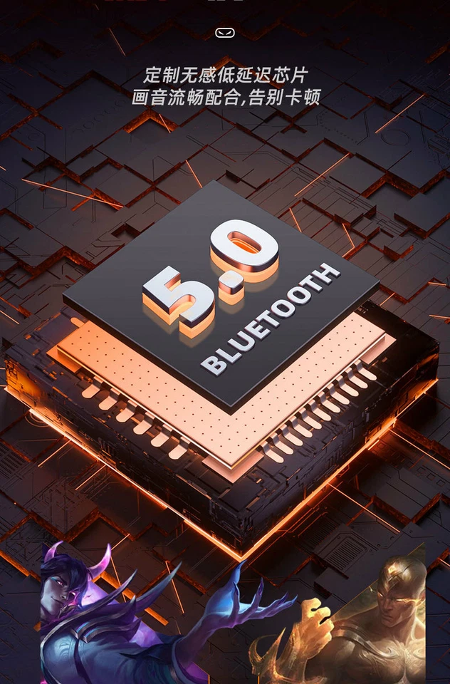 Auriculares estéreo True AWEI T35 para juegos TWS HiFi sonido de graves profundos Bluetooth Foto 3 de 4