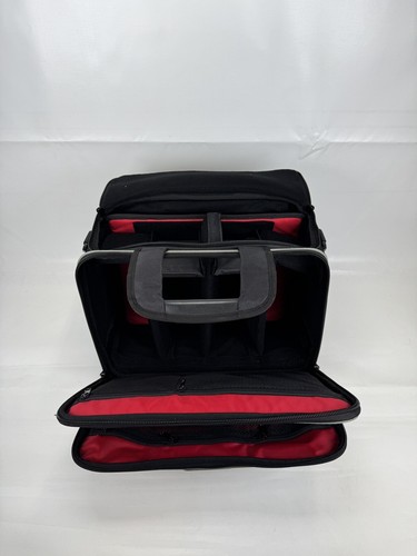 Pelican Soft Camera Rolling Bag Black Luggage Travel Telescoping Handle 16x17x11 - Picture 6 of 13