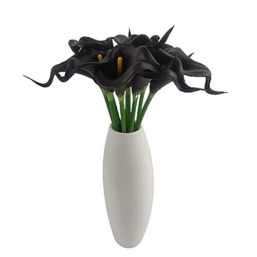 Negro de látex Boda Artificial Flores, pétalos y Guirnaldas