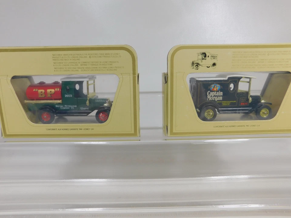 4X Matchbox 1:35 Furgone/Cisterna Ford Model T 1912, Box #CA185-1 - Immagine 3 di 4