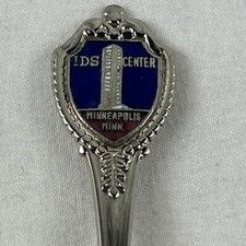IDS Center Minneapolis Minnesota Souvenir Spoon 3.5โ Silver Tone Made In USA