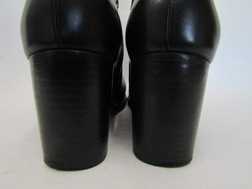 H by HUDSON Mujer Talla 39 EUR Negro Cuero Cremallera Tobillo Moda Botas Botín - Imagen 8 de 11