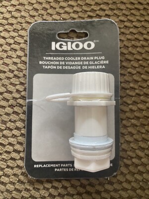 IGLOO Replacement Threaded Cooler Drain Plug - White
