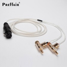 HiFi Headphone Cable Audio XLR Female Plug to 2 Banana Connector Earphone Wire